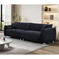 88.2W Metal Legs Velvet Fabirc Sofa
