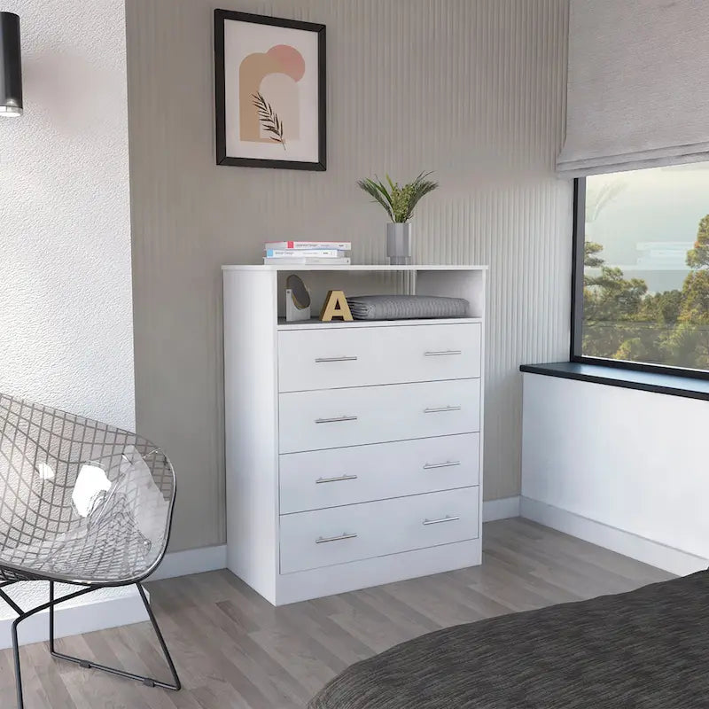 L four drawer dresser