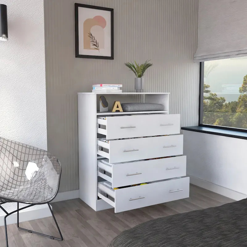 L four drawer dresser
