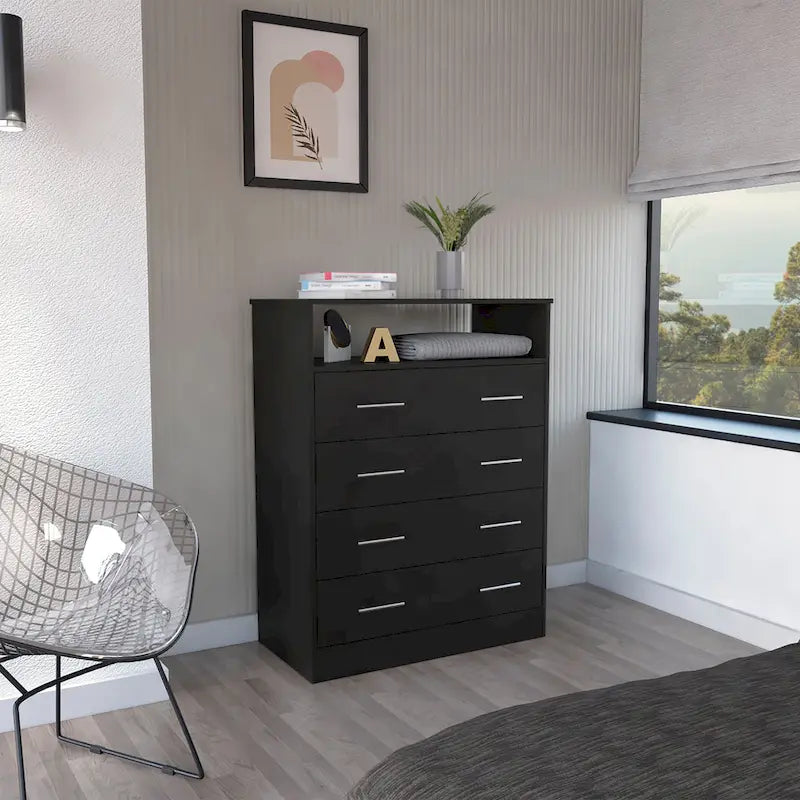L four drawer dresser