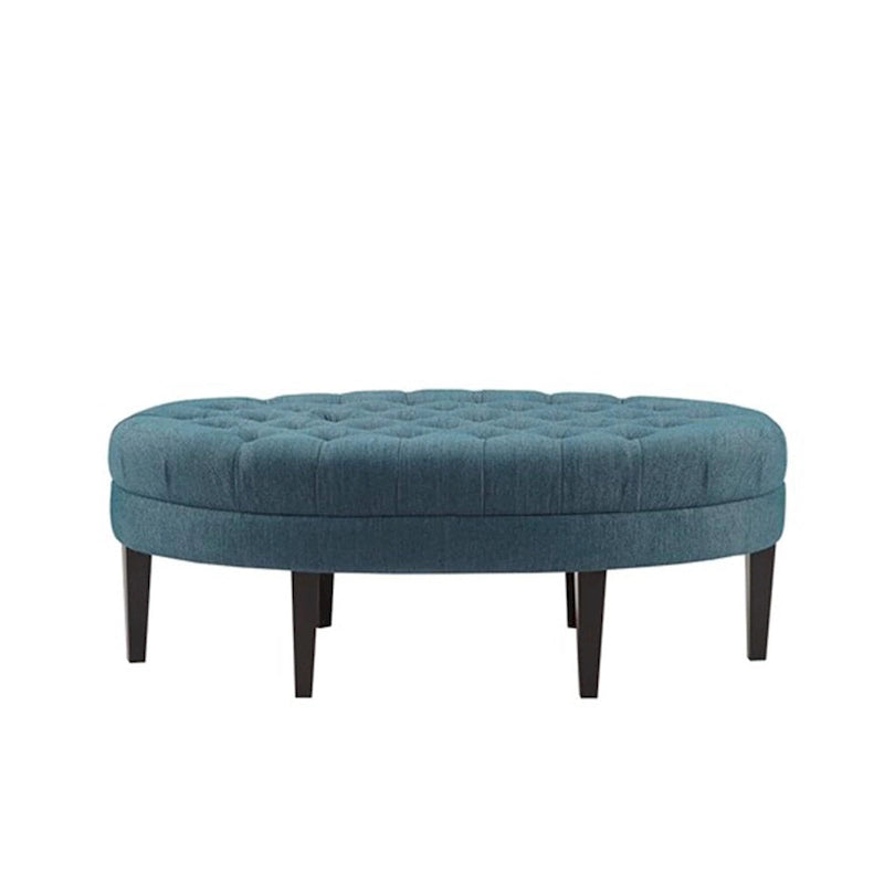 Blue Surfboard Tufted Ottoman