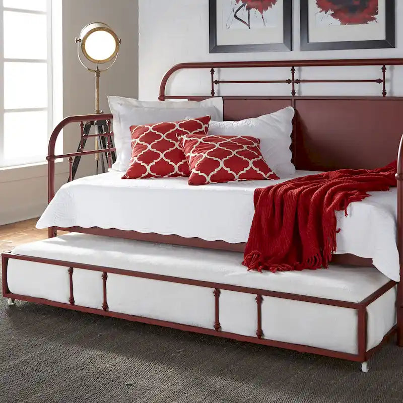 Vintage Series Distressed Metal Twin Metal Trundle