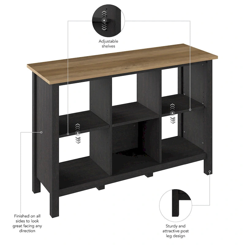 6 Cube Bookcase Organizer and Storage
