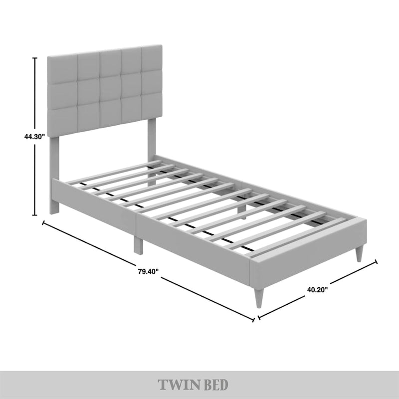 Clean-Lines Stitching Linen Upholstered Bed