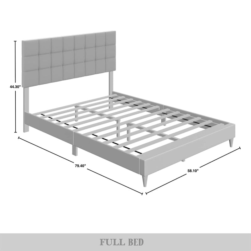 Clean-Lines Stitching Linen Upholstered Bed