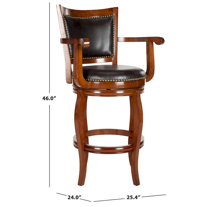 Brown 29-inch Bar Stool - 25Wx24Dx46H