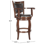Brauner Barhocker, 29 Zoll - 25Bx24Tx46H
