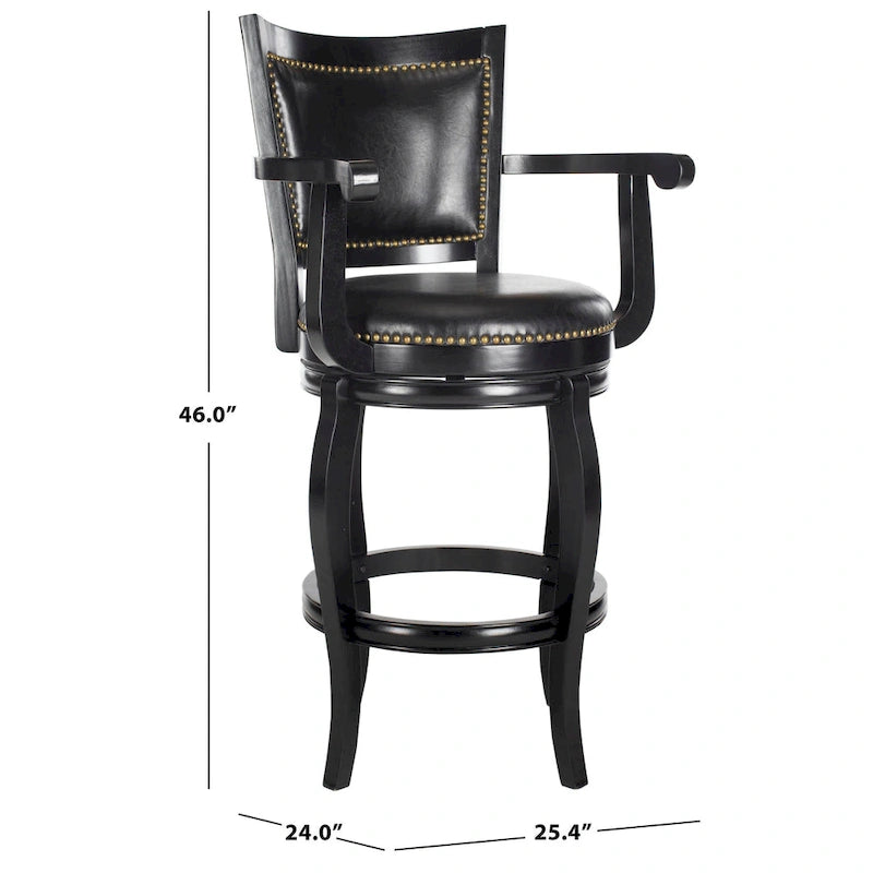 Brown 29-inch Bar Stool - 25Wx24Dx46H