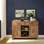 Credenza con finitura naturale - 52 L x 18 P x 36 A