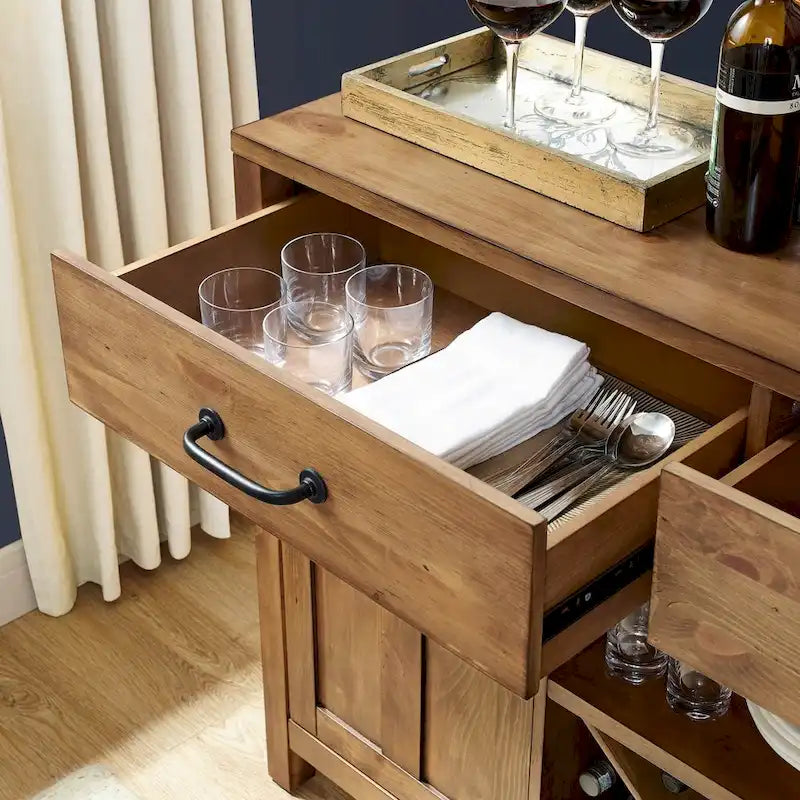 Natural Finish Buffet - 52 W x 18 D x 36 H