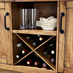 Credenza con finitura naturale - 52 L x 18 P x 36 A