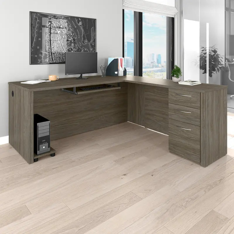 71 inch L-shaped desk