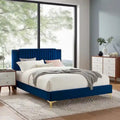 Channel Tufted Performance Velvet Full Platform Bed