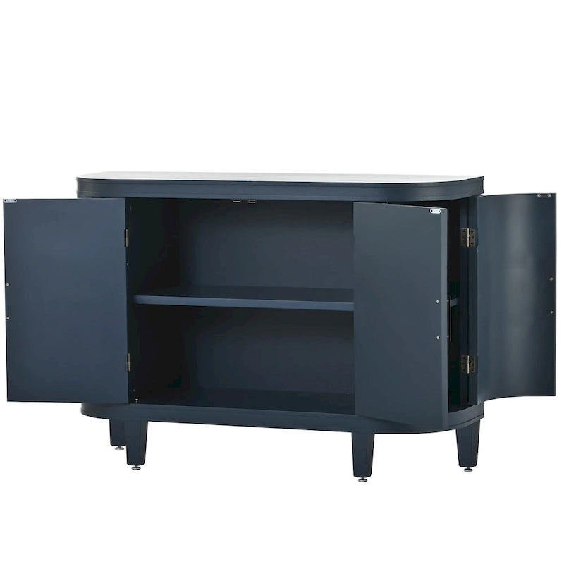 Accent Storage Cabinet Sideboard Wooden Cabinet with Antique Pattern Doors for Hallway, Entryway, Living Room, Bedroom