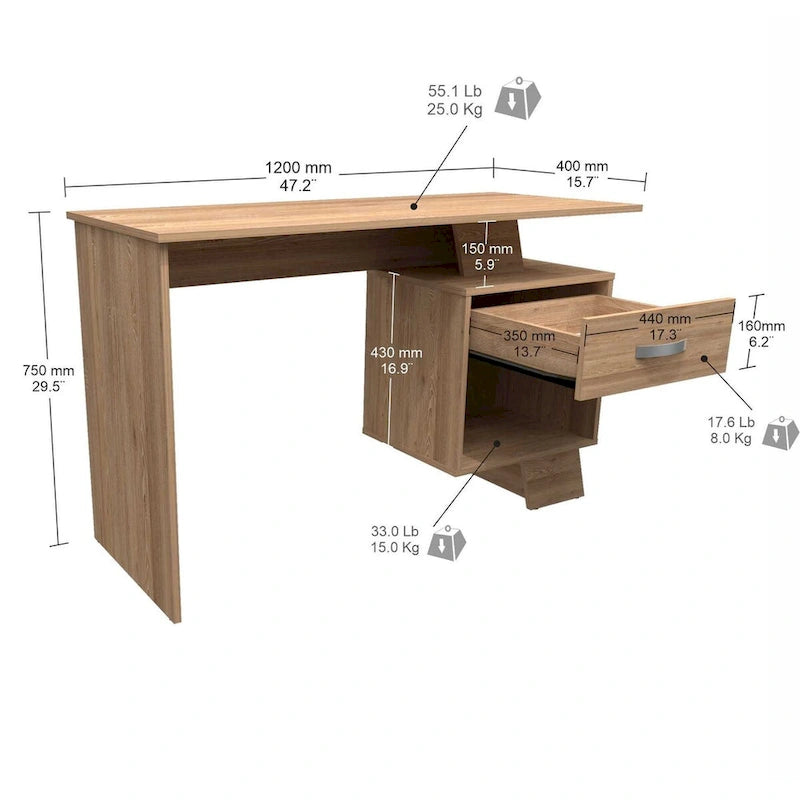Asymmetrical Writing Desk