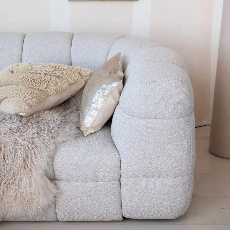 Tufted Curved Sofa