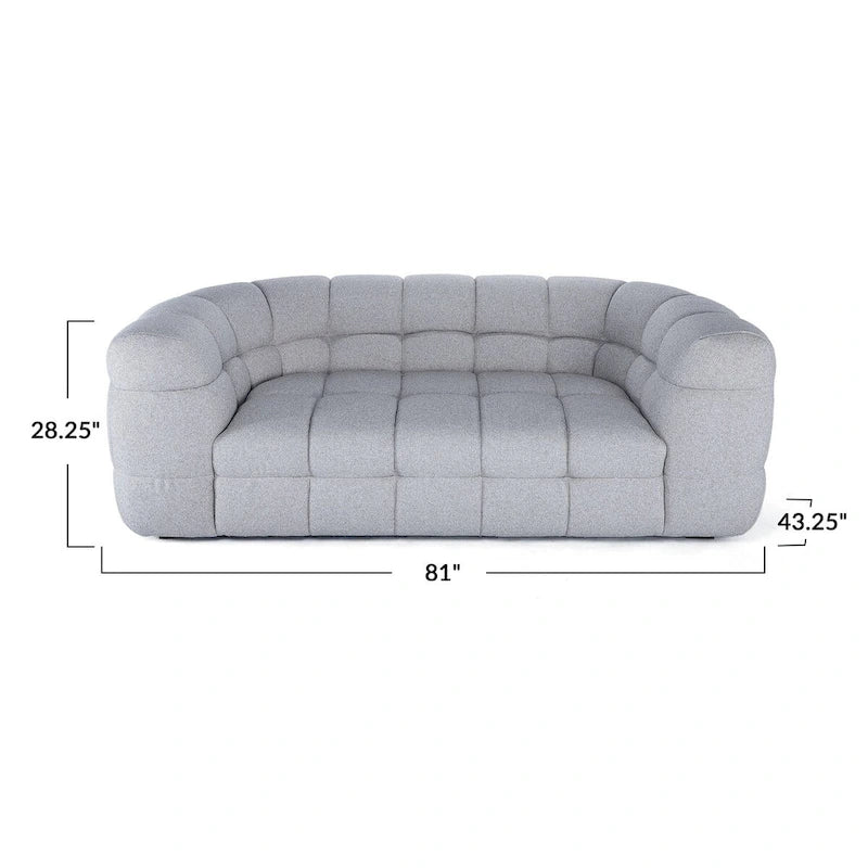 Tufted Curved Sofa